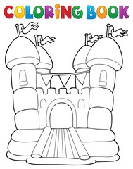 Coloring book inflatable castle