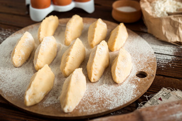 Dumplings, dumplings, pies, pastries, concoction, cooking, flour, flour products, homemade food,