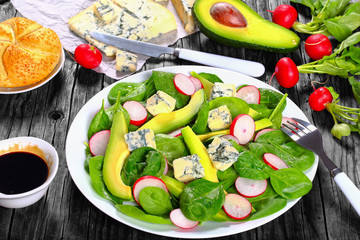 low carb delicious salad on a platter