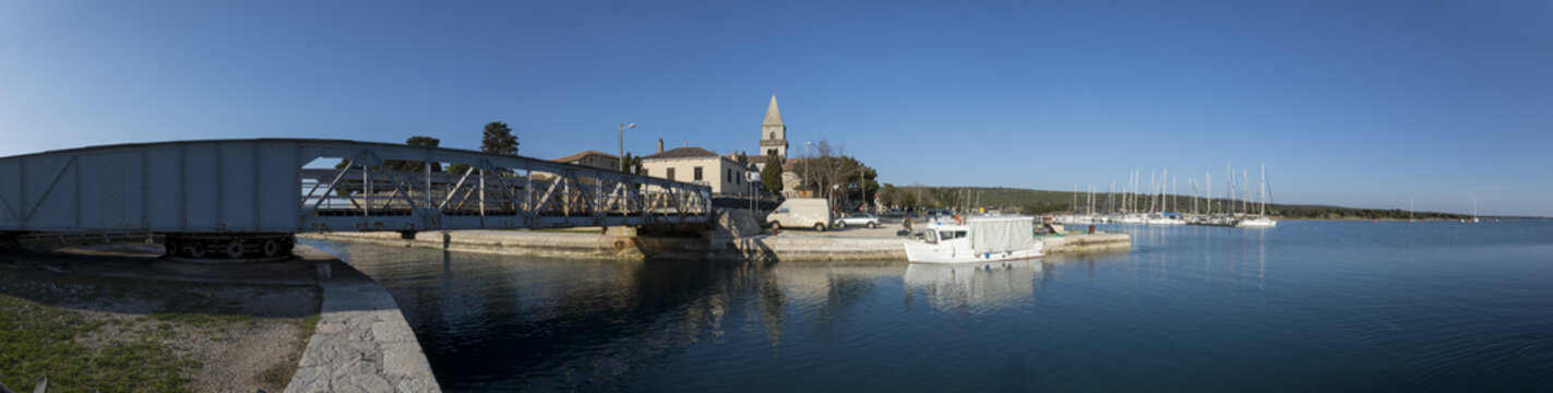 Drehbr&uuml;cke in Osor auf der Insel Mali Losinj,Kroatien,