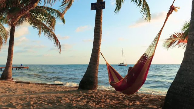 Man Chilling in a Hammock