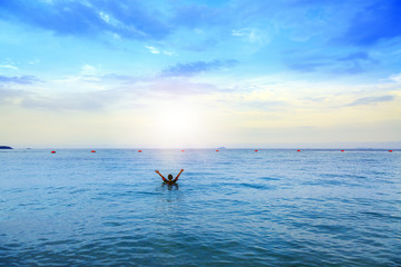 Naklejka premium beautiful beach, Chonburi Thailand