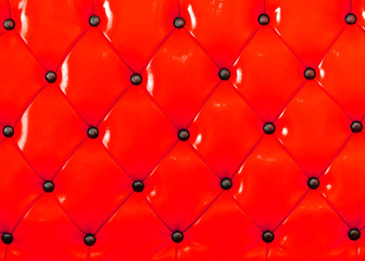Red sofa leather background