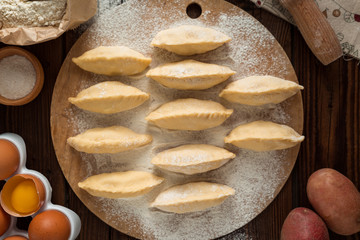 Dumplings, dumplings, pies, pastries, concoction, cooking, flour, flour products, homemade food,