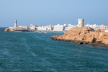 Fototapeta na wymiar Landscape of city of Sur, Oman
