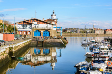 basque tourism at getxo city, Spain