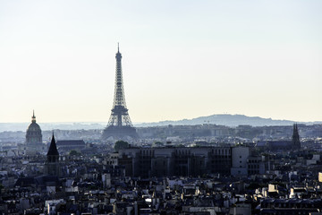 Paris cityscape and Eiffel Tower