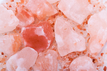 Himalayan Pink rock Salt Background