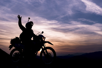 Obraz na płótnie Canvas motosiklet macerası