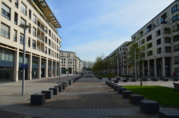 Fototapeta na wymiar Paysage urbain à Caen. (Normandie-France)