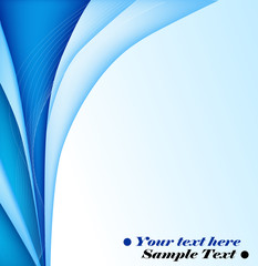 Abstract blue card for office