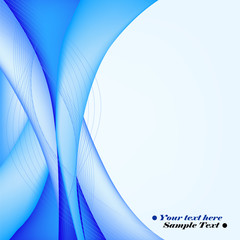 Abstract blue card for office