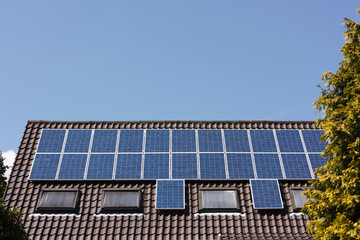 Fototapeta premium Solar panels on roof