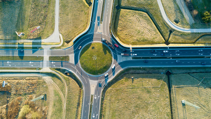 Aerial View of roundabout