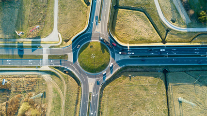 Aerial View of roundabout © Lukasz