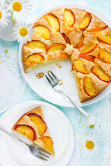 Summer peach pie