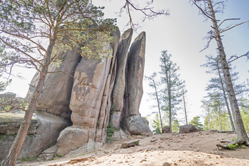 "Per'ya" ("Feathers") rock in Krasnoyarskie Stolby nature reserve