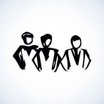 People. Vector drawing