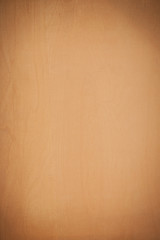 Blank Brown Wooden Plank Board Background With Vignette.
