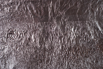 Abstract background, crumpled foil,