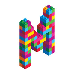 Isometric Alphabet Block