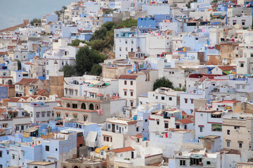 The blue city of Chefchaouen. Morocco