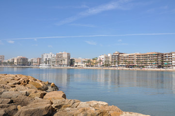 Fototapeta premium Coast of the Mediterranean Sea in Spain. 2017 year