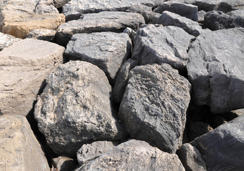 Stone waves on the seashore