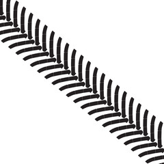 Vector image of tractor trail