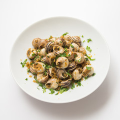 Lumache gratinate, gratinated snails, Sardinian Food