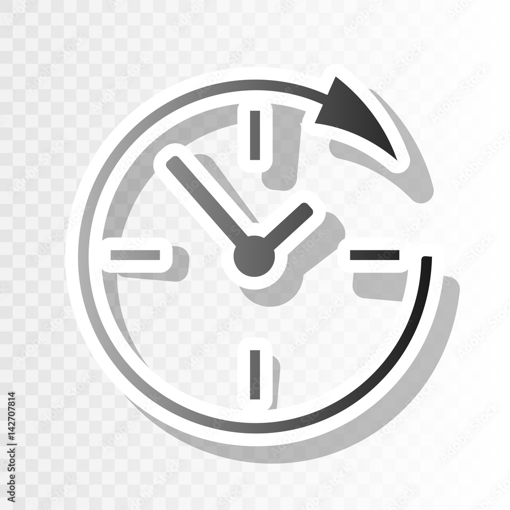 Aufkleber service and support for customers around the clock and 24 hours. vector. new year blackish icon on t