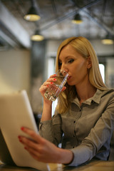 Young business woman.