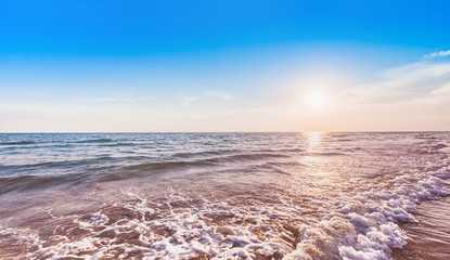 beautiful sunset at sea