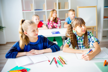 Fototapeta premium Kids in classroom