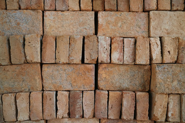 red clay bricks
