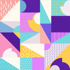 Abstract multicolored geometric pattern