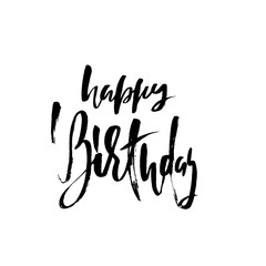 Happy birthday to you. Lettering for invitation and greeting card, prints and posters. Handwritten inscription. Calligraphic design. Vector illustration