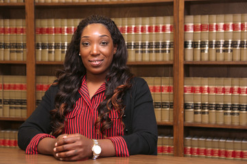 Professional woman, woman attorney in law office