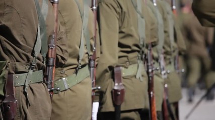 Carabineros (Chilean Police) marching in a Parade.
Santiago, Chile
