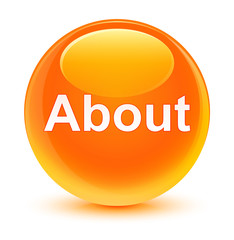 About glassy orange round button