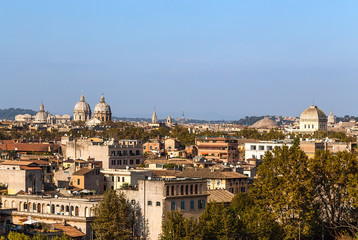 Fototapeta na wymiar Rome, Italy. View of the city from the Aventine hill.