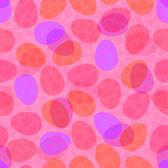 Colorful seamless pattern with Easter eggs