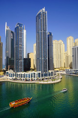 Fototapeta na wymiar Dubai Marina in Dubai, United Arab Emirates, Asia