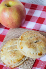 Apple Hand Pies In Autumn Close Up