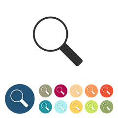 Button-Set bunt flach - Lupe Suche