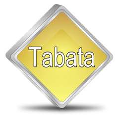 Tabata button - 3D illustration