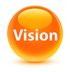 Vision glassy orange round button