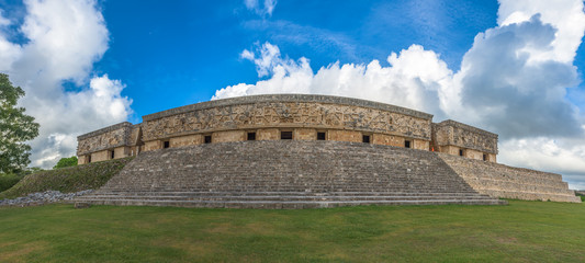 The Governor's Palace in an ancient Maya city of Uxmal, Yucatan, Mexico