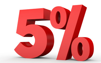 Five percent off. Discount 5 %.