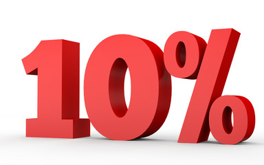 Ten percent off. Discount 10 %.